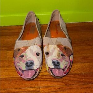 Skechers Dog Face Canvas Slip-Ons